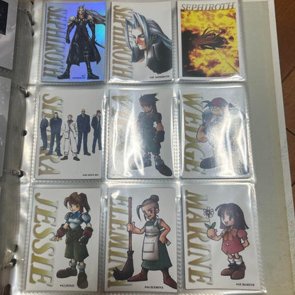 Final Fantasy VII Carddass Masters Complete Set of 140 Cards with Binder Bandai