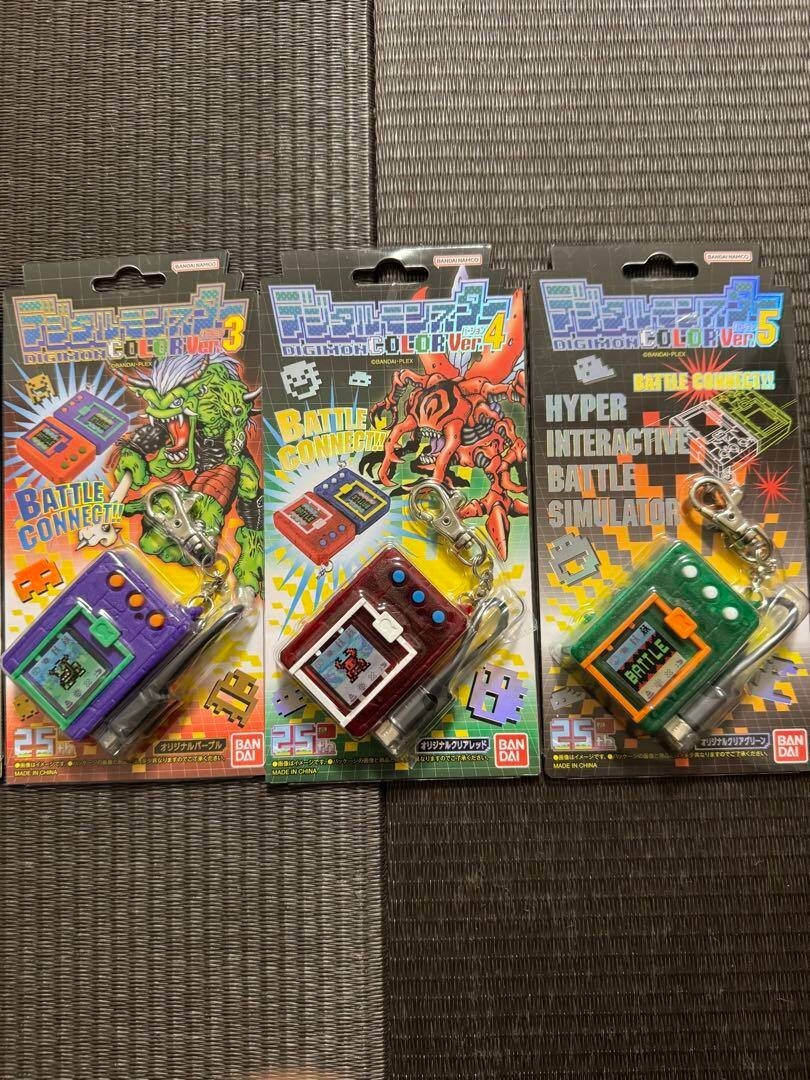 Digimon Color Black Purple Red Green Digimon Color 1 2 3 4 5 full Set BANDAI