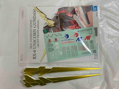REAL EXPERIENCE MODEL RX-0 Unicorn Gundam AUTO-TRANS edition Model Kit BANDAI - photo 7