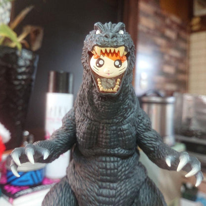 Kaiju Bangaichi Gojiham-kun &amp; Godzilla (2001) Hamtaro Figure Premium Bandai