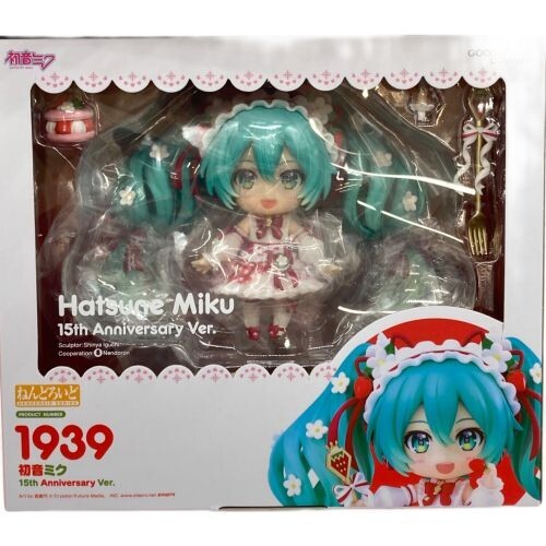 Hatsune Miku Nendoroid Figure &amp; Acryl Stand Strawberry dress 15th Anniversary - photo 3