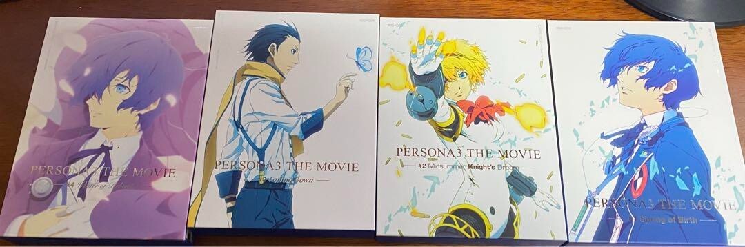 Persona 3 The Movie Limited Edition Blu-ray Lot 4 set With Storage Box ANIPLEX
