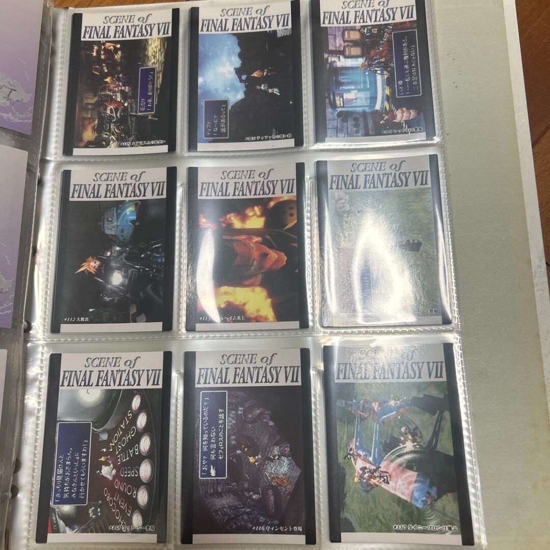 Final Fantasy VII Carddass Masters Complete Set of 140 Cards with Binder Bandai