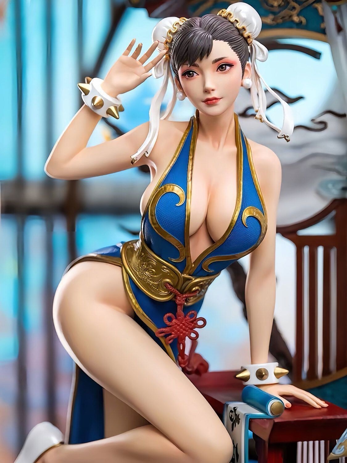 Figurine Street Fighter Chun-Li échelle 1/4 CAPCOM jeu de combat Beautiful Gi...