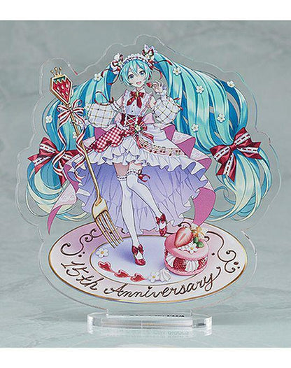 Hatsune Miku Nendoroid Figure &amp; Acryl Stand Strawberry dress 15th Anniversary - photo 11