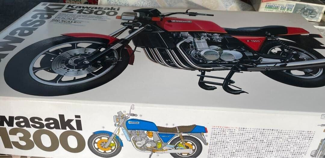 KAWASAKI Z1300 SUER DETAILED D.O.H.C. SIX ENGINE Plastic Model Kit Bike TAMIYA - photo 6