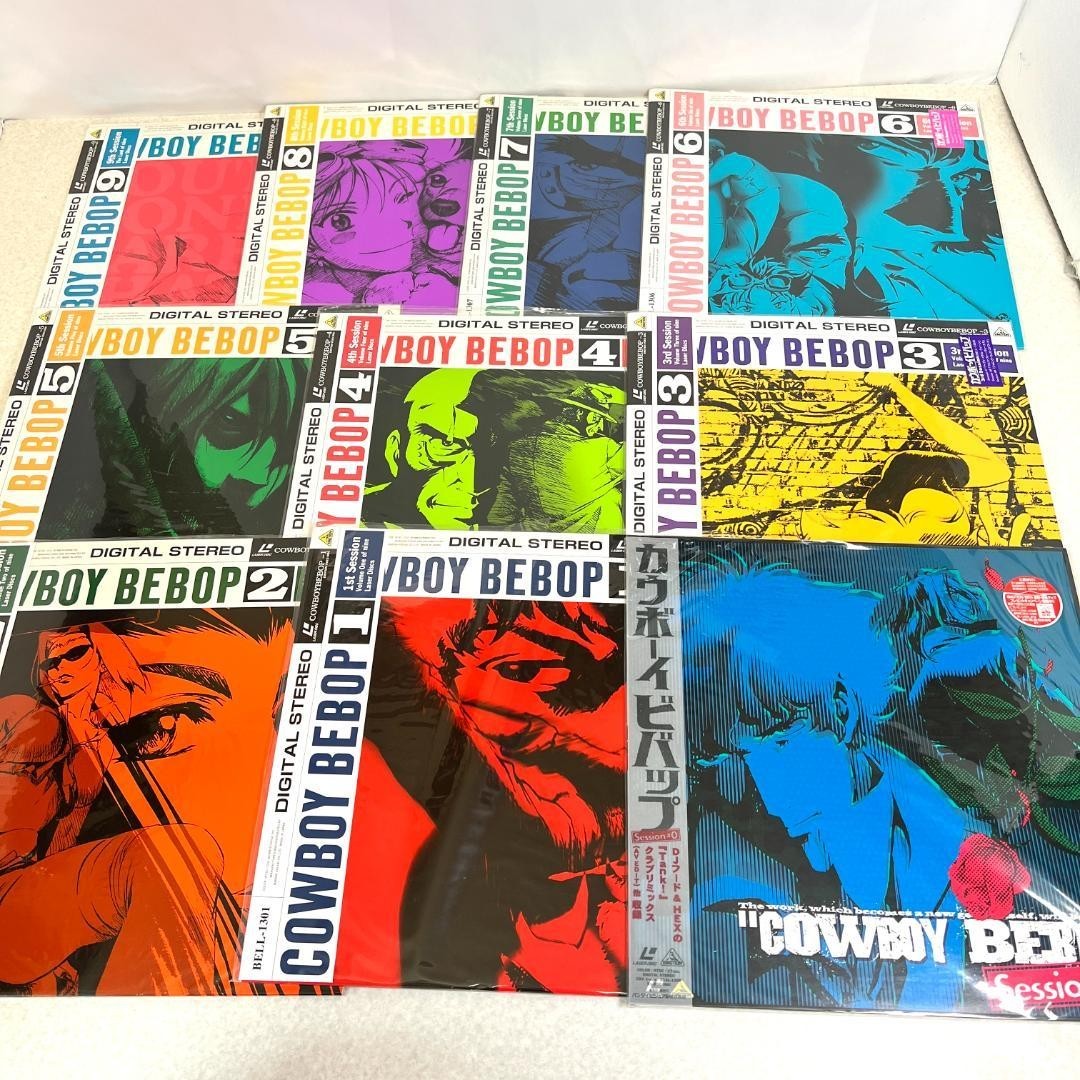Cowboy Bebop Laser Disc Vol. 1 - 9 LD Set Spike Spiegel 1998 OBINTSC Bandai