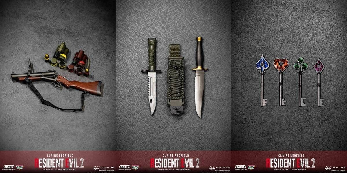 Resident Evil RE:2 Claire Redfield Note DAMTOYS 1/6 Action Figure da collezione - photo 13