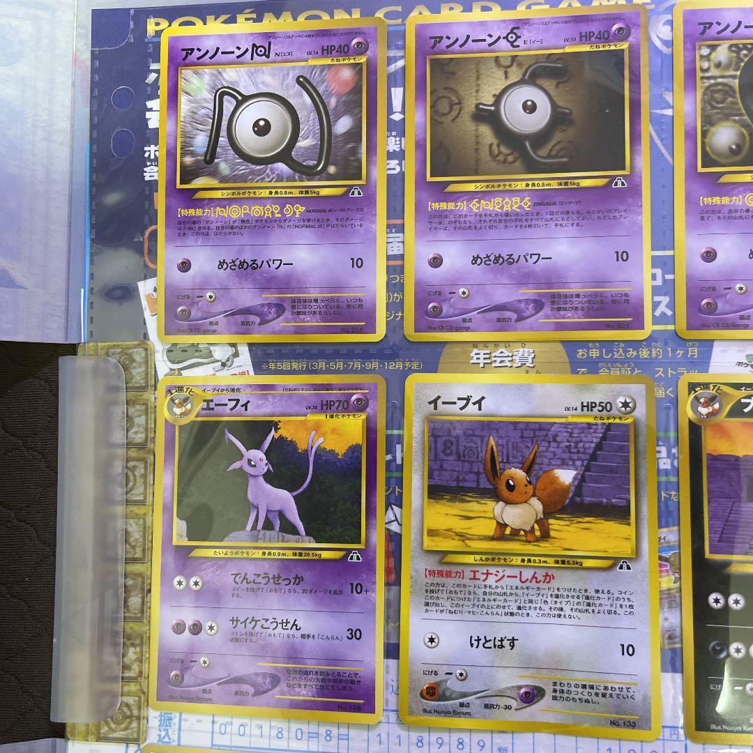 Pokemon Card Neo Premium File Vol. 2 Folder 9 Types Card Set 2000 Blackie VMAX