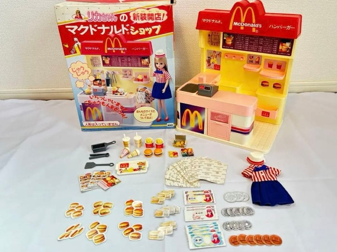 Licca-chan's McDonald's Shop Fast Food Playing shop Toy Hobby retro Takara Tomy