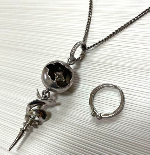 Final Fantasy XIII Engage Pendant Serah Farron Silver  Necklace 2019 Square Enix