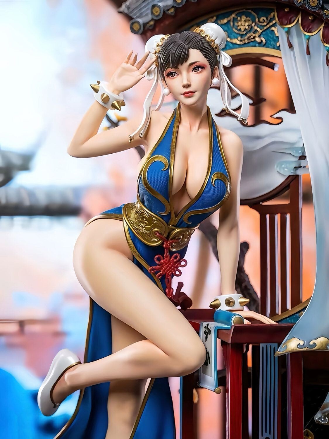 Figurine Street Fighter Chun-Li échelle 1/4 CAPCOM jeu de combat Beautiful Gi...