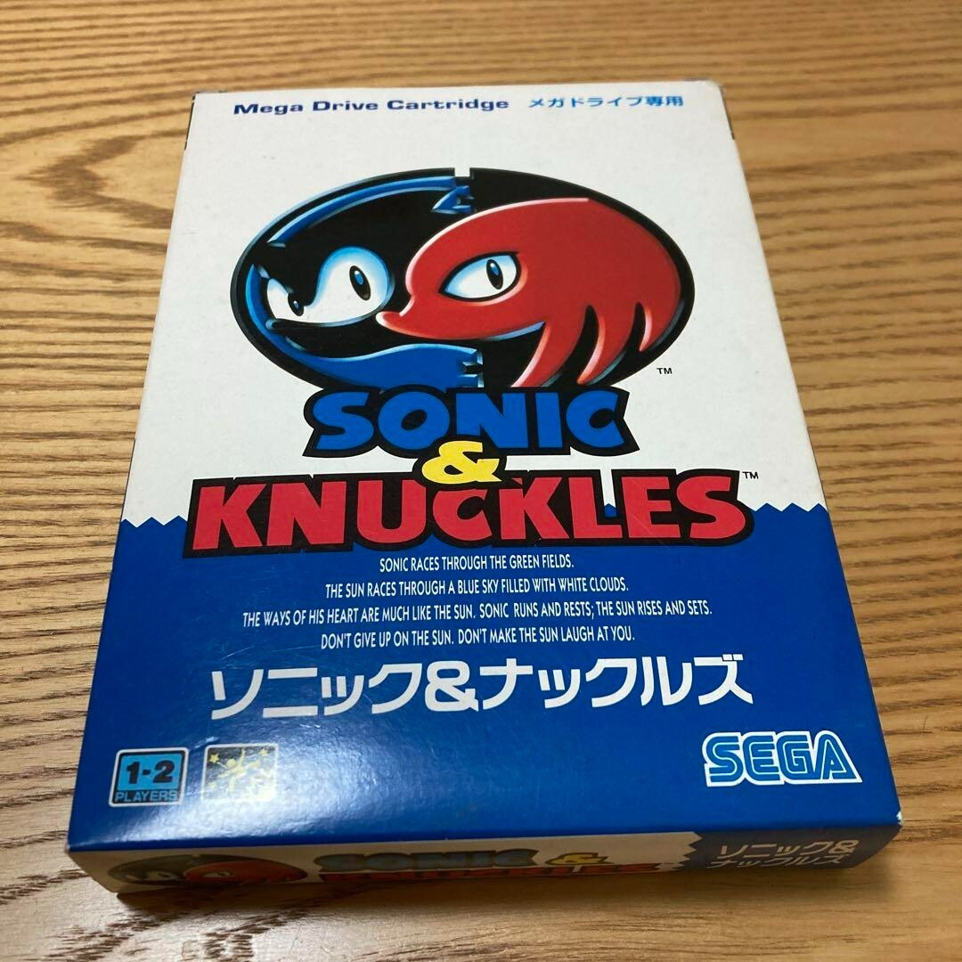 Sonic &amp; Knuckles Sega Mega Drive game software Japanese Version Limited Edition - photo 2