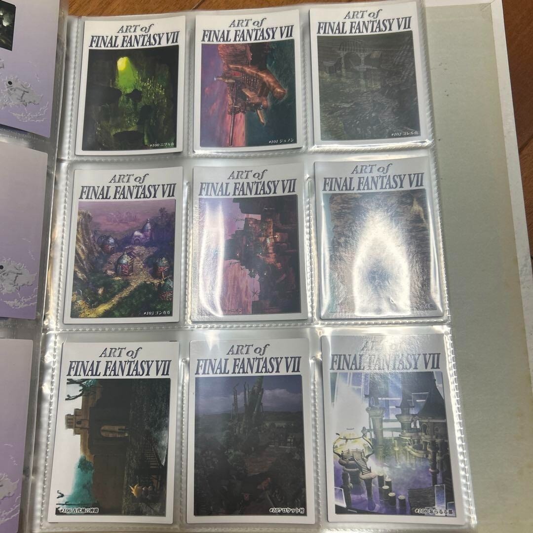 Final Fantasy VII Carddass Masters Complete Set of 140 Cards with Binder Bandai