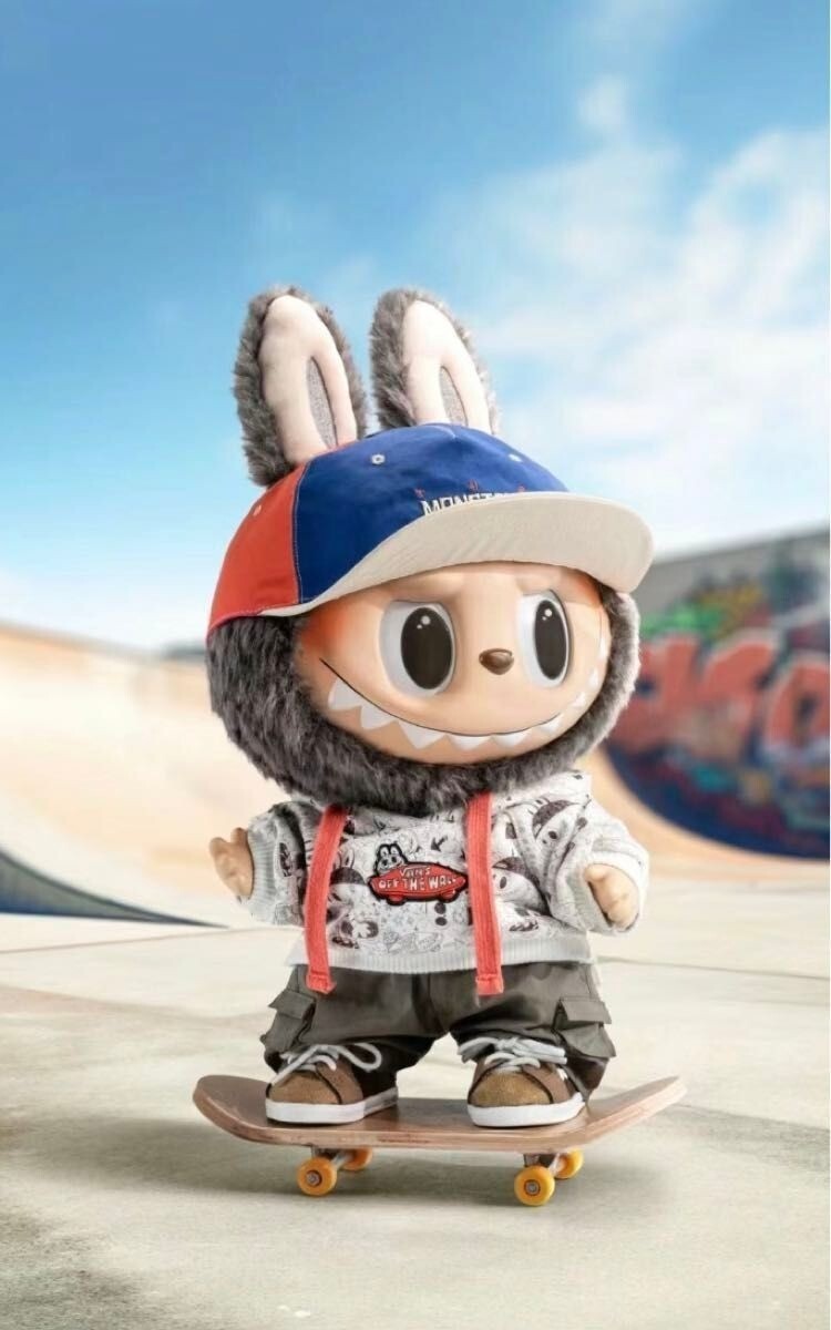The Monster LABUBU VANS Oldskool Vinyl Plush Doll POPMART 2023 Hobby Toy Limited