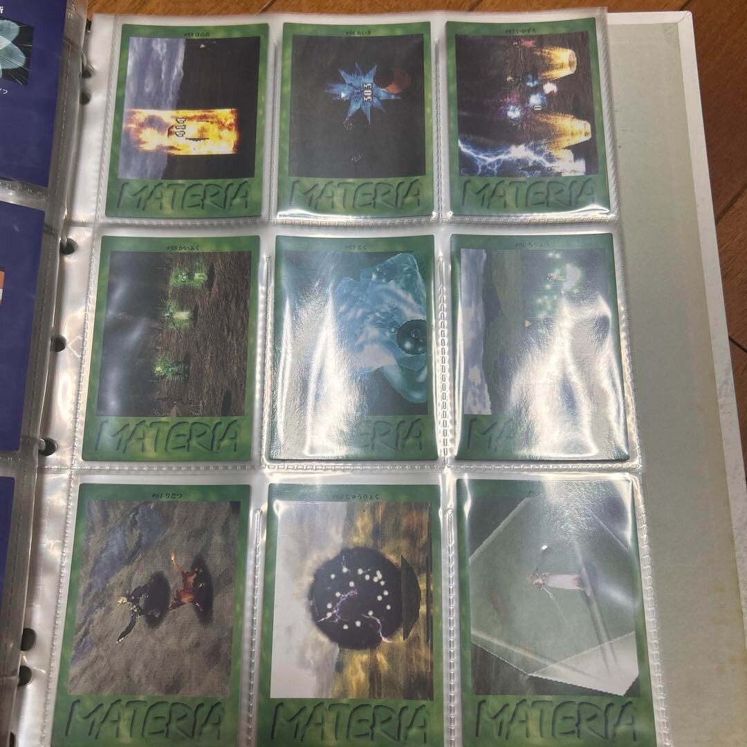 Final Fantasy VII Carddass Masters Complete Set of 140 Cards with Binder Bandai