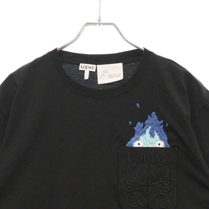 Loewe x Studio Ghibli Howl's Moving Castle Calcifer T-shirt S-Size Black Final - photo 5