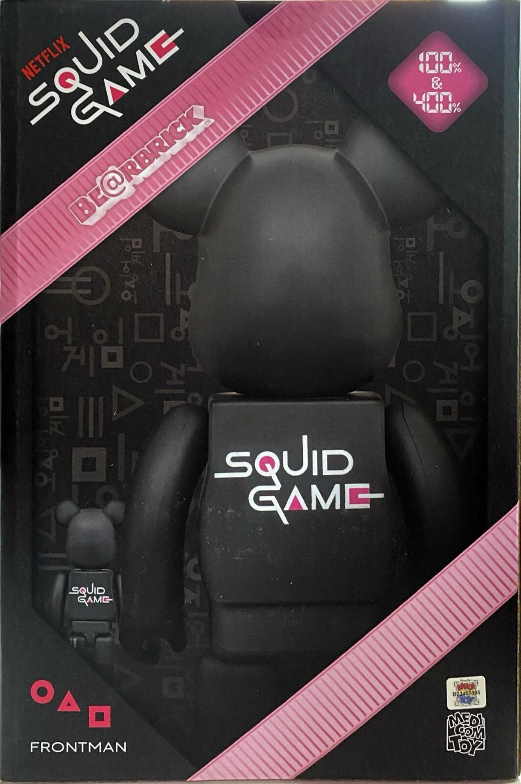 BE@RBRICK Squid Game FRONTMAN GUARD 4 Types Set 100% &amp; 400% Medicom Toy NETFLIX