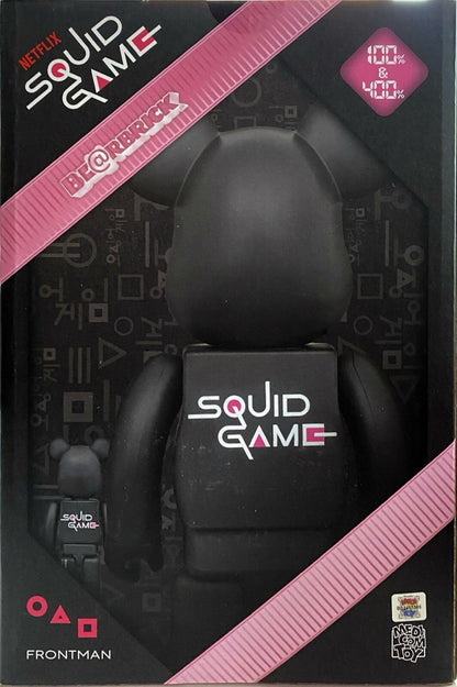 BE@RBRICK Squid Game FRONTMAN GUARD 4 Types Set 100% &amp; 400% Medicom Toy NETFLIX