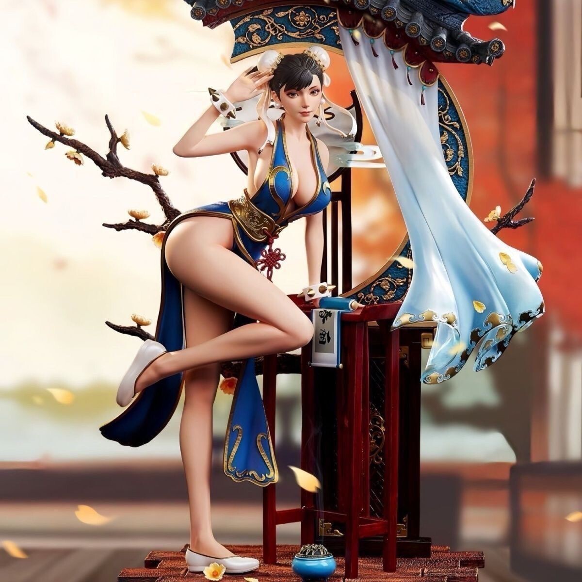Figurine Street Fighter Chun-Li échelle 1/4 CAPCOM jeu de combat Beautiful Gi...