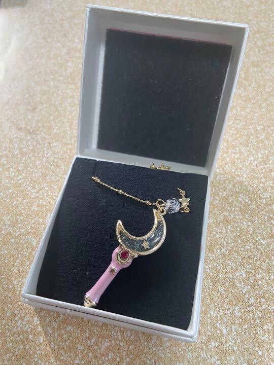 Sailor Moon Moon Stick Pendant Necklace Original Design Fan Club Benefit Limited