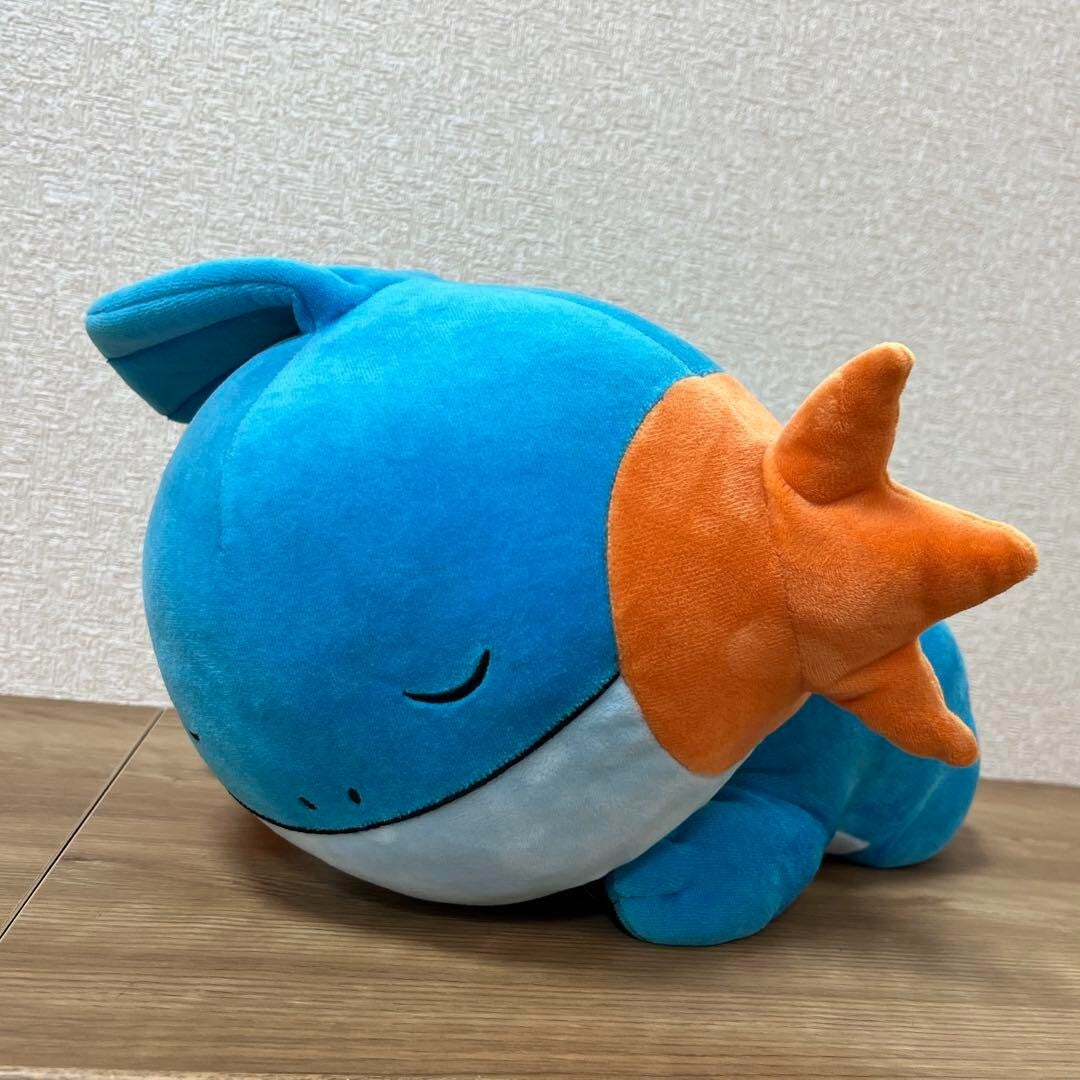 Pokemon Center Original Sleeping Mudkip Suyasuya BIG Plush Doll Stuffed Nintendo