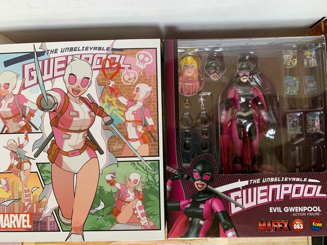 No.071 MAFEX GWENPOOL No.083 MAFEX EVIL GWENPOOL 2-set Figure Marvel Medicom Toy