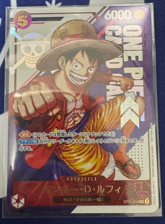 Monkey D Luffy ST21 014 Flagship Battle 2025 Top Prize One Piece Card Bandai