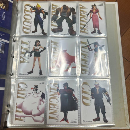 Final Fantasy VII Carddass Masters Complete Set of 140 Cards with Binder Bandai