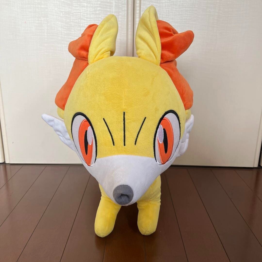 Pokemon Center Original Limited Fokko Fennekin Life-size Stuffed Toy Plush Doll