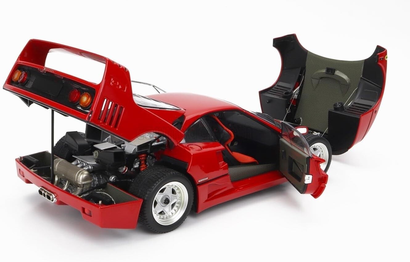 Original 1/18 Ferrari F40 KS08416R Miniature Super Car Toy Hobby 2023 Kyosho
