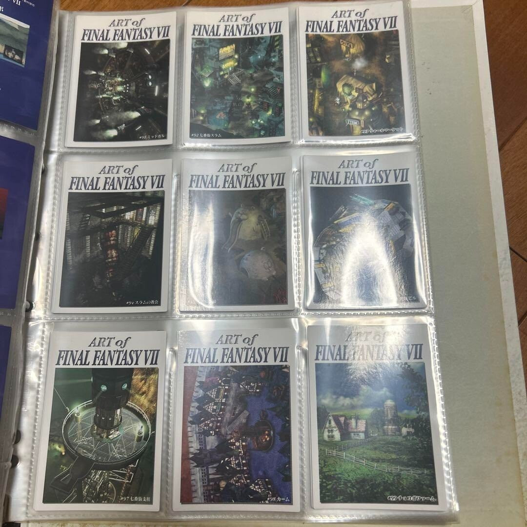 Final Fantasy VII Carddass Masters Complete Set of 140 Cards with Binder Bandai