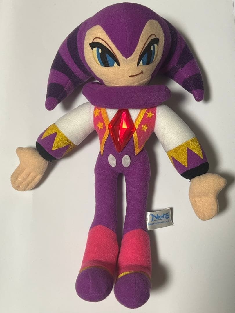 Nights into Dreams Nights Plush Doll Toy Amusement Limited 1996 Sega Saturn