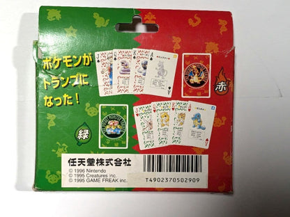 Pokemon Playing Cards Deck Poker Red Green set Charizard Venusaur Nintendo 1996 - photo 3