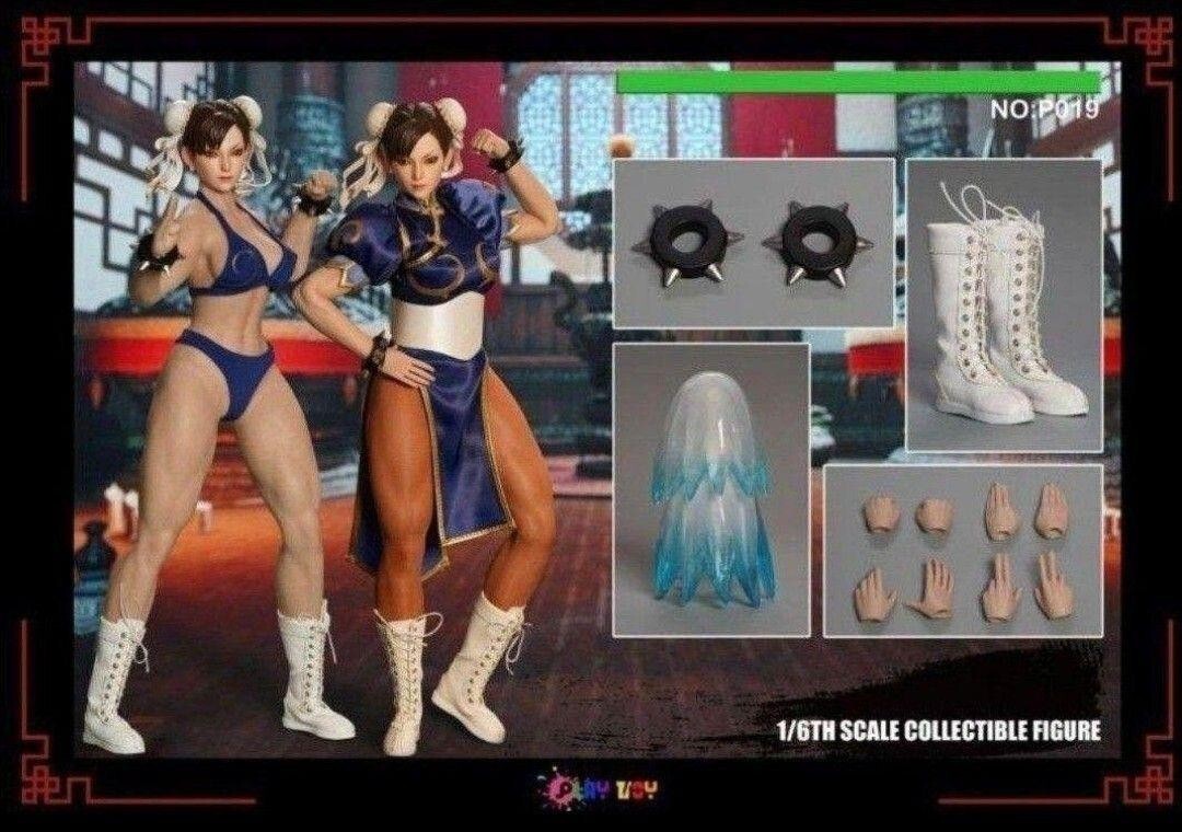 PLAY TOY 1/6 Chun-Li Fighting Goddess P019 Movable Action Figure Toy HiPlay