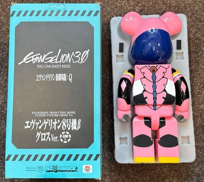 BE@RBRICK Evangelion Unit-08 β Gloss Ver. 400% MEDICOM TOY Action figures 2022 - photo 4