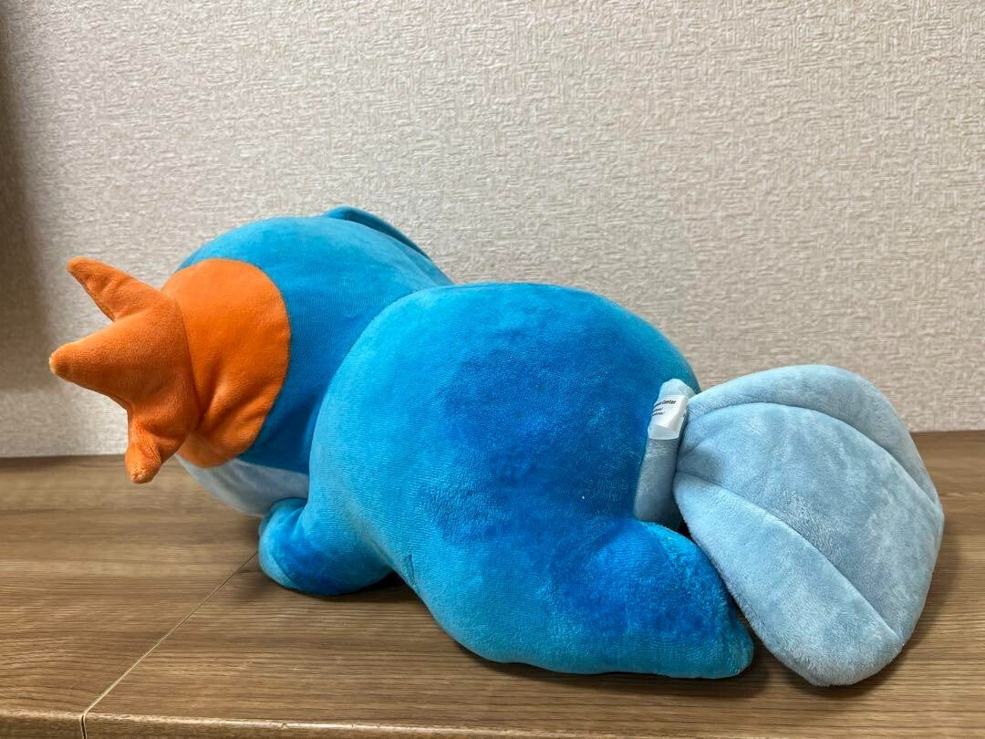 Pokemon Center Original Sleeping Mudkip Suyasuya BIG Plush Doll Stuffed Nintendo