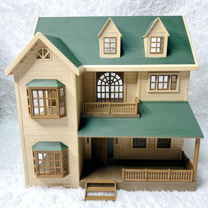 Sylvanian Families A nice house on a green hill Furniture Four rabbits Toy Hobby - photo 2