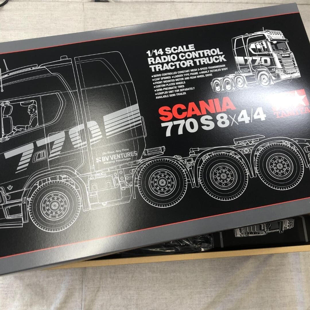 1/14 SCALE RADIO CONTROL TRACTOR TRUCK SCANIA 770 S 8x4/4 Model Kit 2023 TAMIYA
