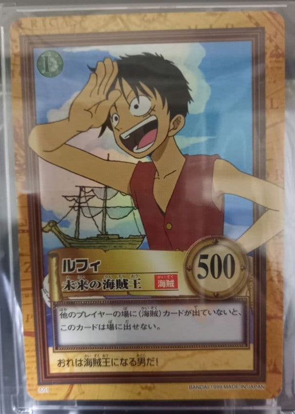 One Piece Carddass Monkey D. Luffy Hyper Battle Pack vol.1 C01 Bandai 1999 Hobby - photo 3