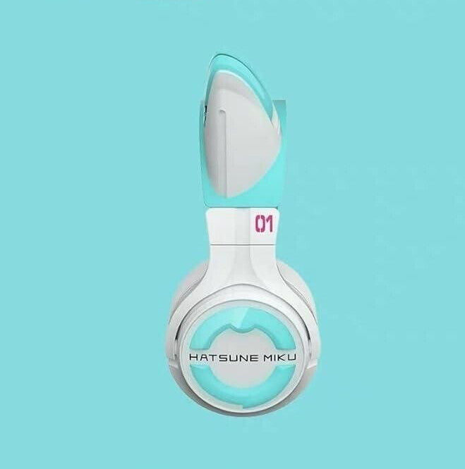 Hatsune Miku cat ear headphones limited Vocaloid Bluetooth Music Equipment YOWU - photo 3