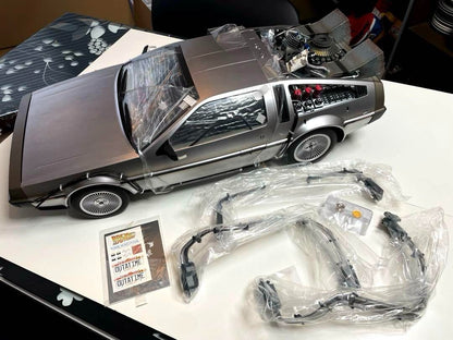 Movie Masterpiece Back to the Future DeLorean Time Machine Hot Toys 1/6 Scale