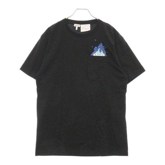 Loewe x Studio Ghibli Howl's Moving Castle Calcifer T-shirt S-Size Black Final