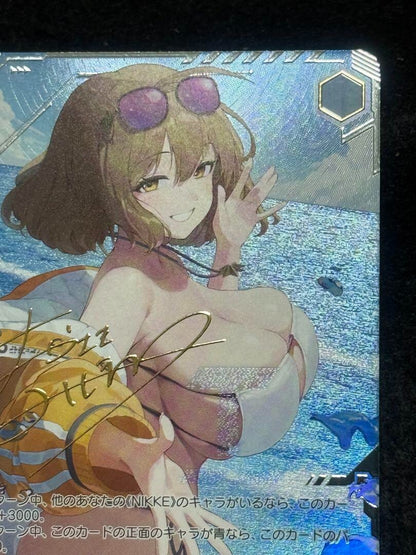 Weiss Schwarz NIKKE Anis Sparkling Summer NIK/S117-002EX SEC+ Signed Card Game