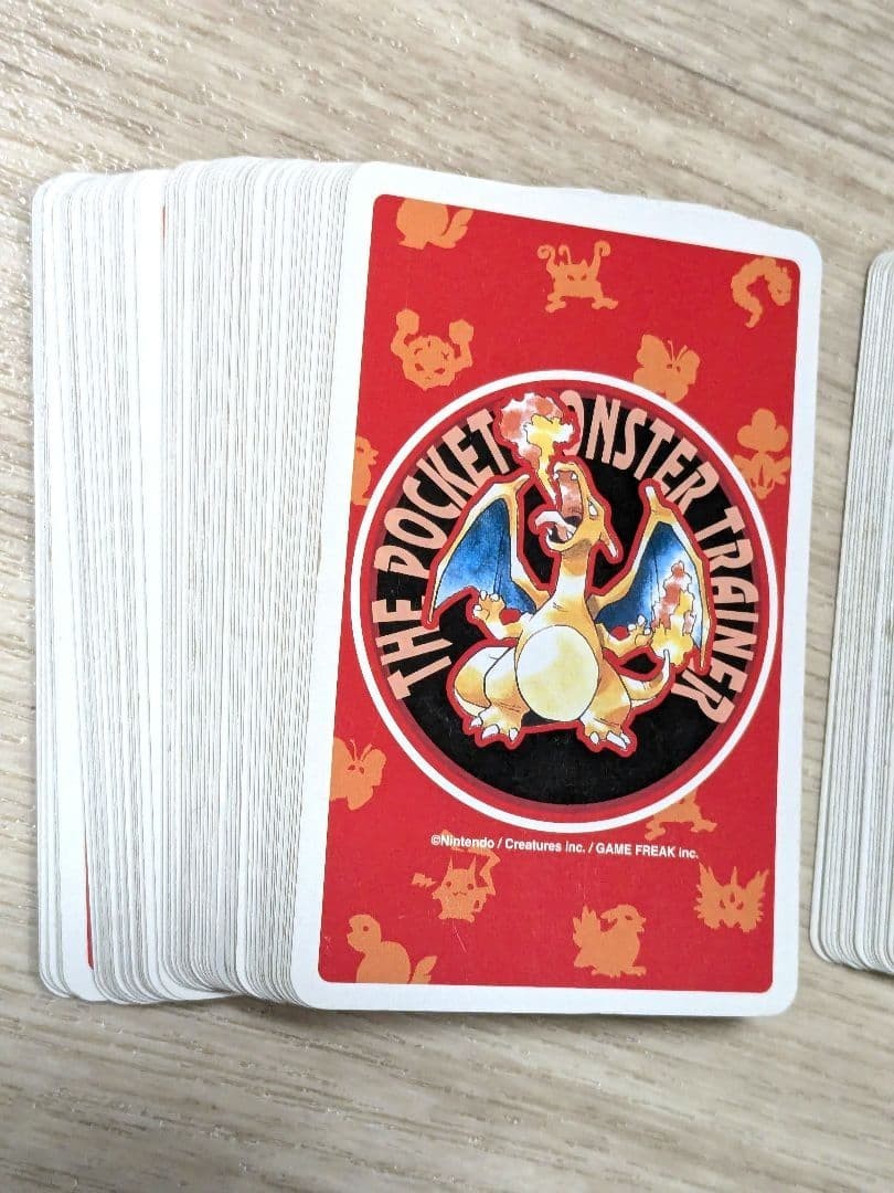 Pokemon Playing Cards Deck Poker Red Green set Charizard Venusaur Nintendo 1996 - photo 10