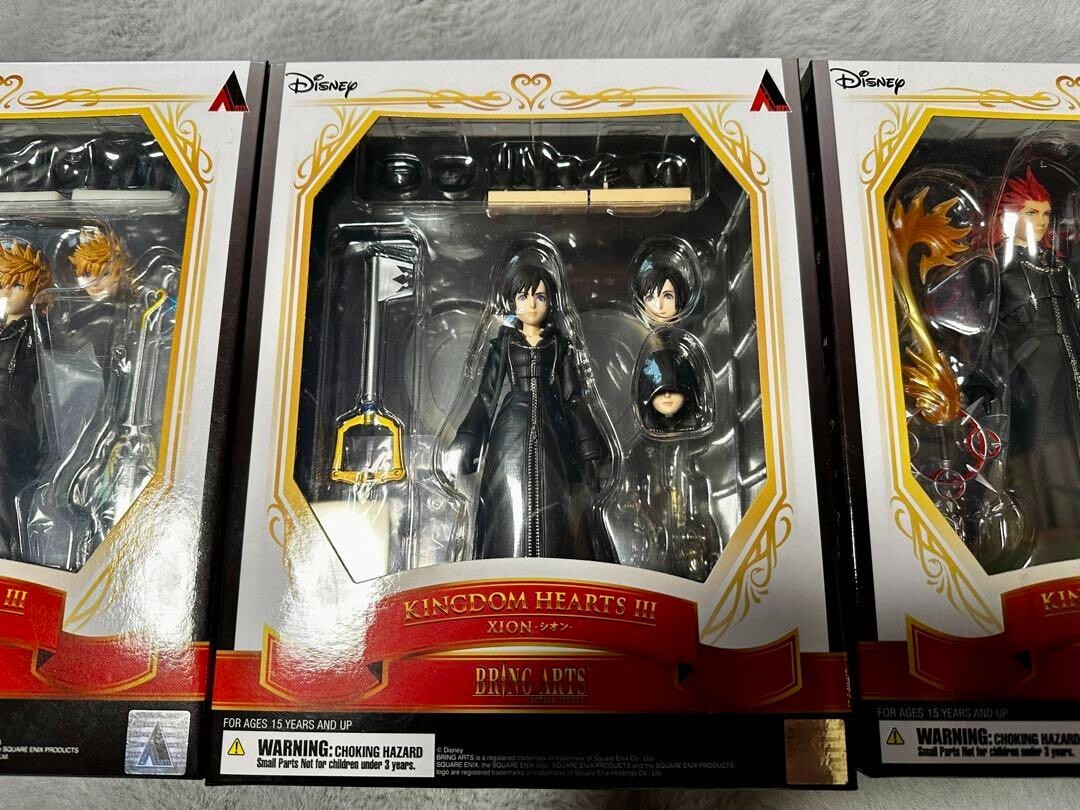 Disney Kingdom Hearts Bring Arts Xion Roxas Axel Figure 3Types Set SQUARE ENIX