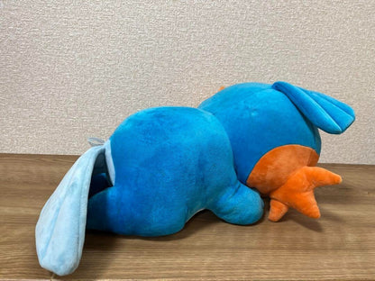 Pokemon Center Original Sleeping Mudkip Suyasuya BIG Plush Doll Stuffed Nintendo