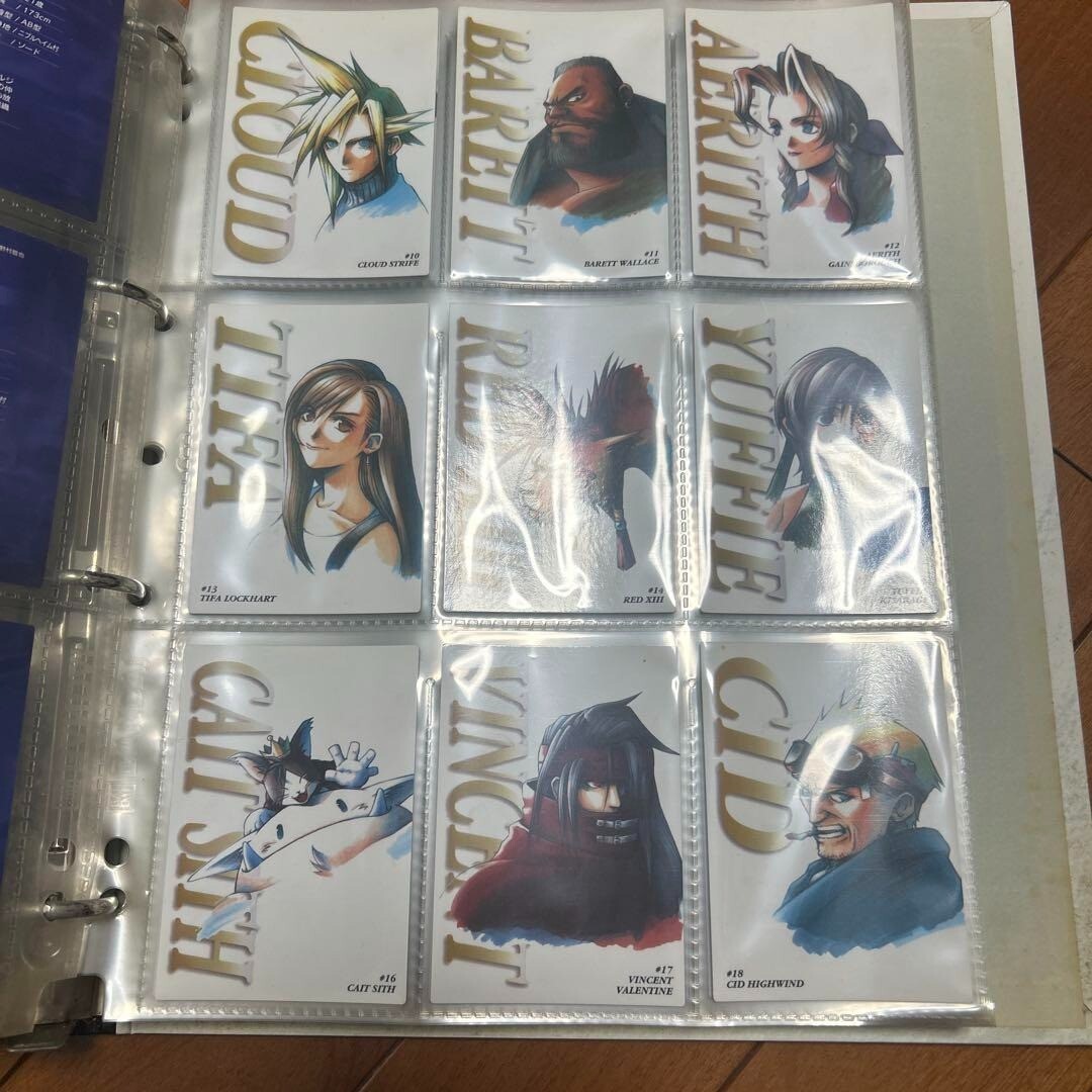 Final Fantasy VII Carddass Masters Complete Set of 140 Cards with Binder Bandai