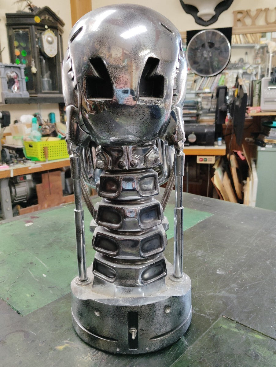 Terminator 2 T-800 Endoskull lebensgroße Kopfstatue Maßstab 1/1 Ver. 2.0...
