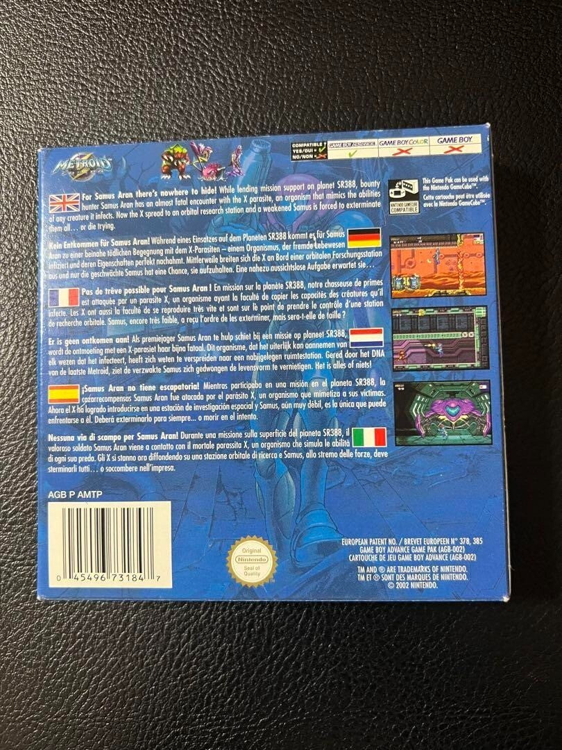 Metroid Fusion Game Boy Advance Cartuccia Hobby Nintendo 2002 completa di sca... - photo 3